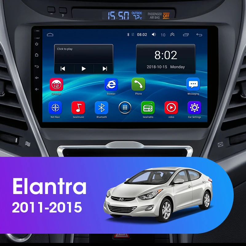 JMCQ 9 &quotдля Hyundai Elantra 2011-2015 автомобильное радио RDS 36EQ Android плеер GPS навигация