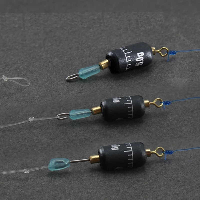 3Pcs/lot Scale Lead Sinker Quick Replace Fishing Accessories Soft Core Tool Environmental Coating | Спорт и развлечения
