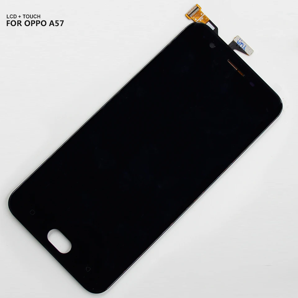 Черный для Oppo A57 / F3 Lite ЖК дисплей дигитайзер экран + сенсорная панель стекло в