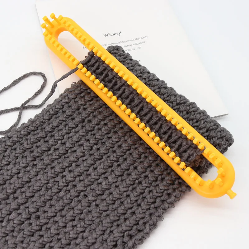 

3pcs/Set Weaving Loom Knit Kit Plastic Pompom Socks Hat Scarf Makers Long Handle DIY Scarves Knitting Weave Tool Random Color