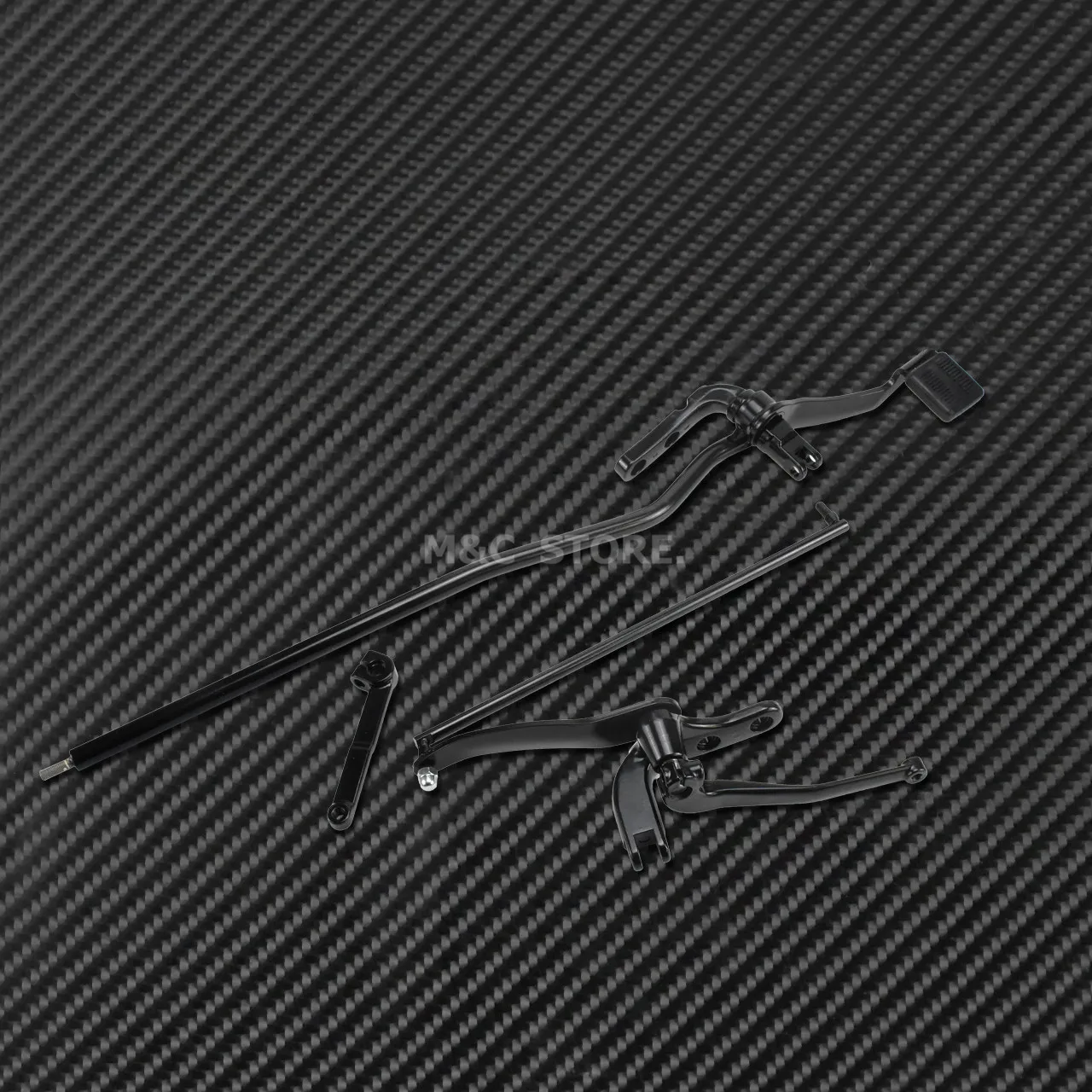 Полный комплект рычагов управления для мотоцикла черные наборы Harley Dyna Street Bob FXDB Fat