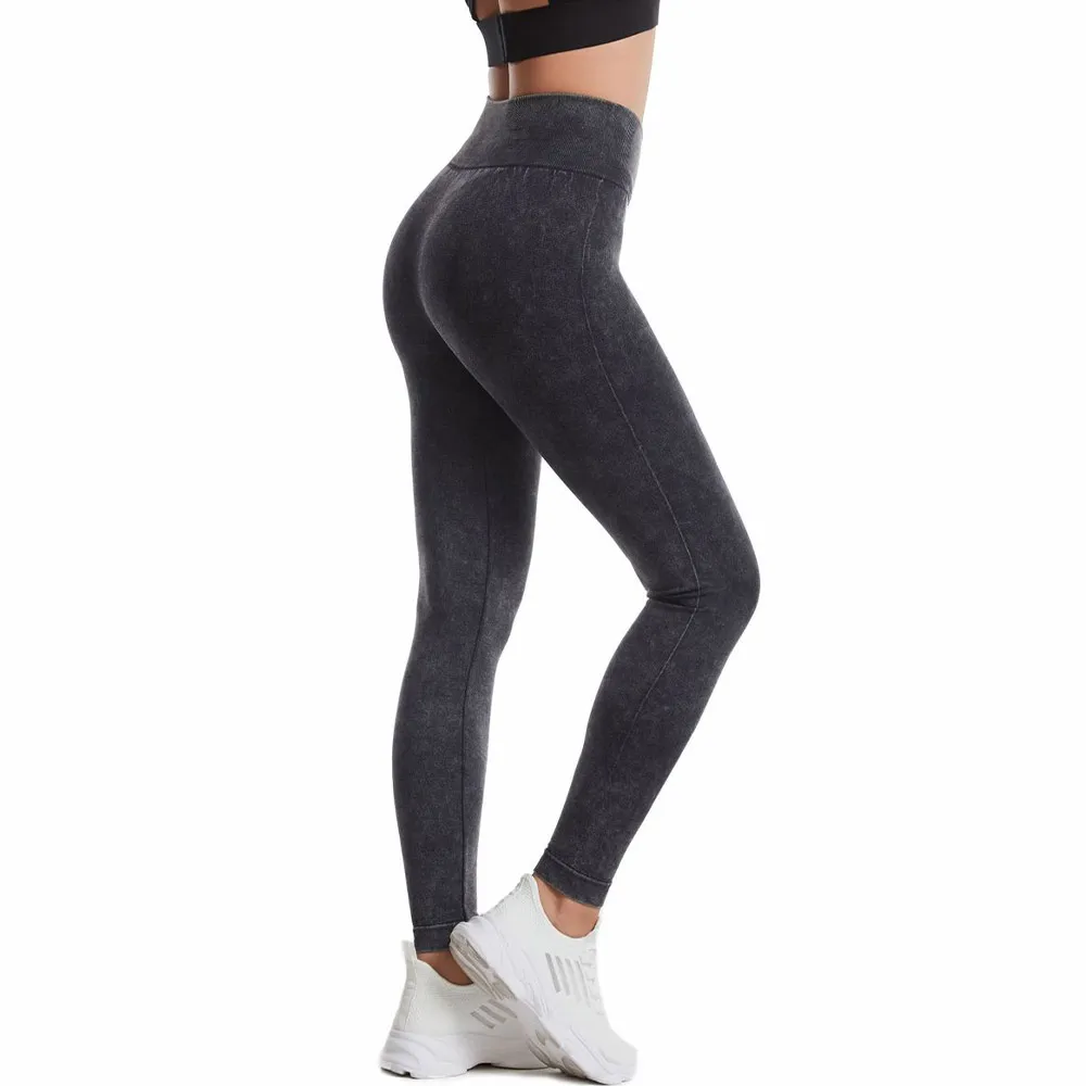 

Бесшовные женские спортивные брюки, штаны для фитнеса, тренажерного зала, бега, тренировок, йоги, блестящие брюки с высокой талией для контр...