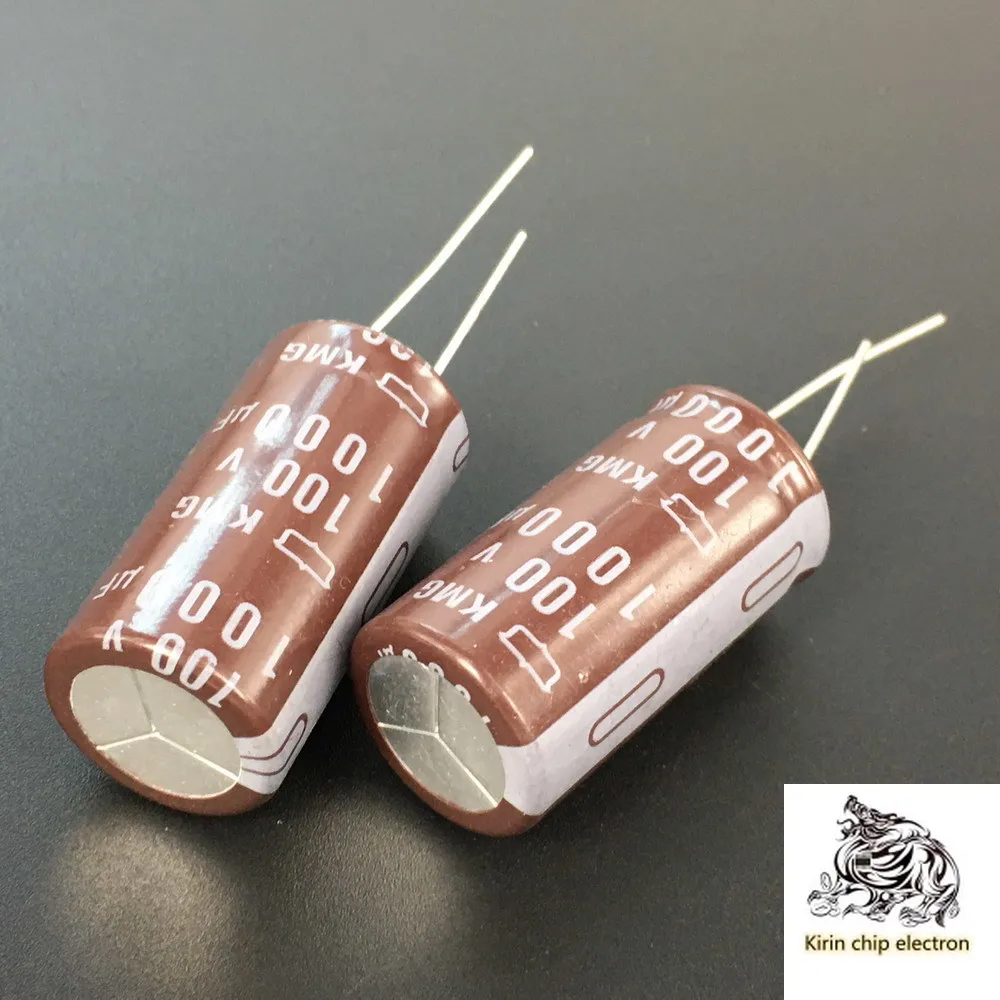 

20 шт./лот 1000 мкФ 100 в 18x35 химический электролитический конденсатор KMG 1000uf100v стандартный диаметр продукта 18*35 мм