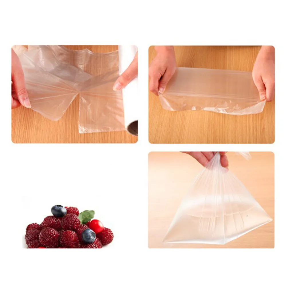 

New 1Roll Practical Kitchen Fresh Keeping Heat Sealer Food Saver Vacuum Food Fruit Storage Bag Packaging Plastic Bag Saran Wrap