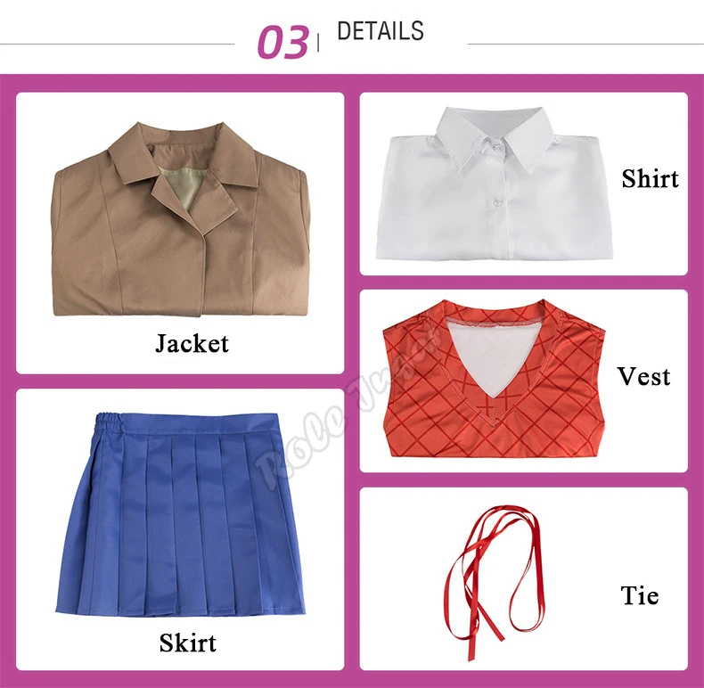 Женский костюм для косплея Doki с париком и костюмом из литературы| |