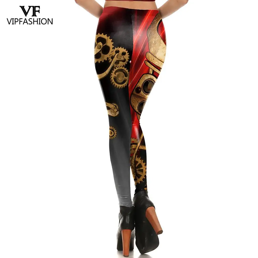 Новинка модные женские обтягивающие брюки VIP в стиле стимпанк с 3D рисунком