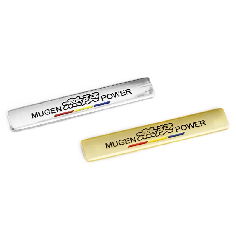 

For Mugen Emblem Metal Car Sticker Auto Rear Body Badge Car Door Side Decal Accessories for Honda Mugen JAZZ CRV Greiz Civic Fit