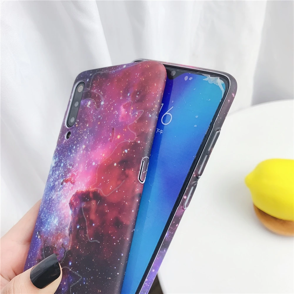 Светящийся чехол для Xiaomi Mi 9 8 Mi9 Mi8 Redmi Note 7 Pro Матовый Жесткий ударопрочный с HD