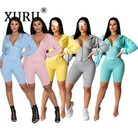 xuru european and american womens waist shaping casual jumpsuit two piece hooded jumpsuit suit
