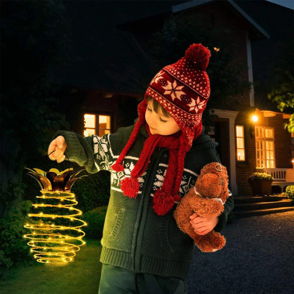 

Garden Solar Lights Pineapple Lanterns LED Solar Lights Waterproof Hanging Fairy Lights for Outdoor Patio Yard Decor