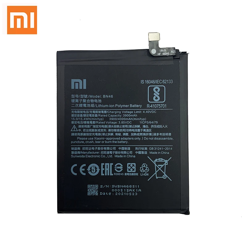 Xiaomi-bater&iacute;a original para Redmi Note 8, 8T, Redmi 7, 100% mAh, bater&iacute;as de reemplazo de tel&eacute;fono, 4000-1