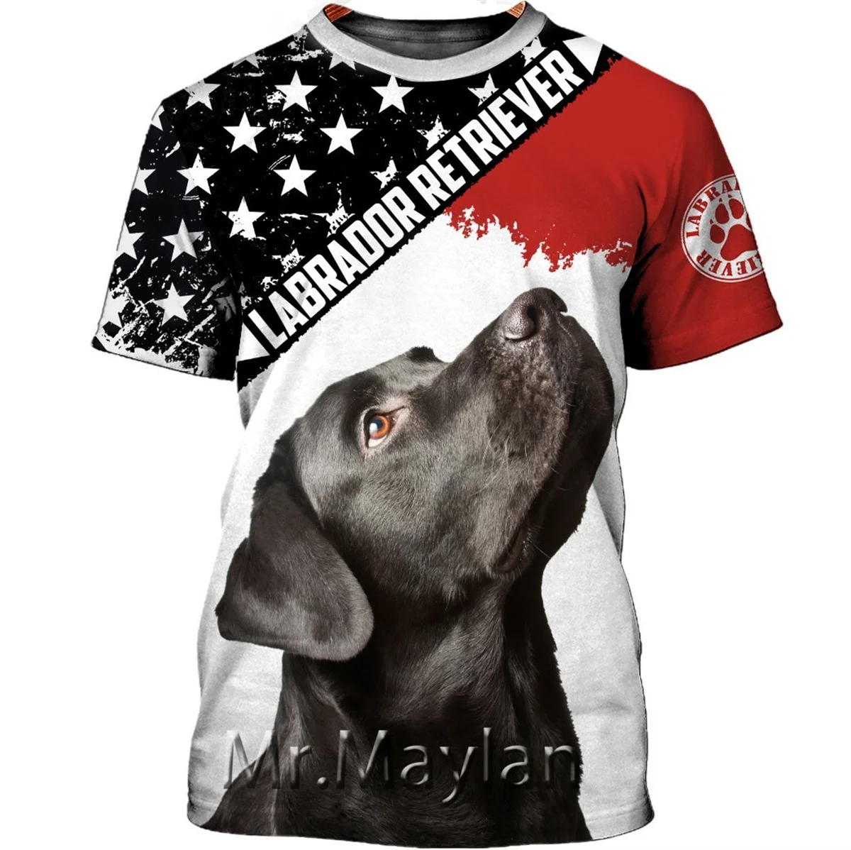 

Футболка спортивная с коротким рукавом и 3D-принтом, унисекс