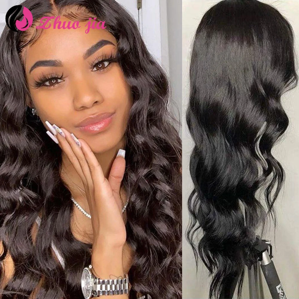

30 Inch 4x4 Closure Wig Body Wave Lace Wigs For Women Pre Plucked Brazilian Hair 250 Density 5x5 Transparent Lace Closure Wig