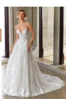modest lace wedding dresses 2020 lace appliques sheer scoop open back wedding gowns bride dress robe de mariee