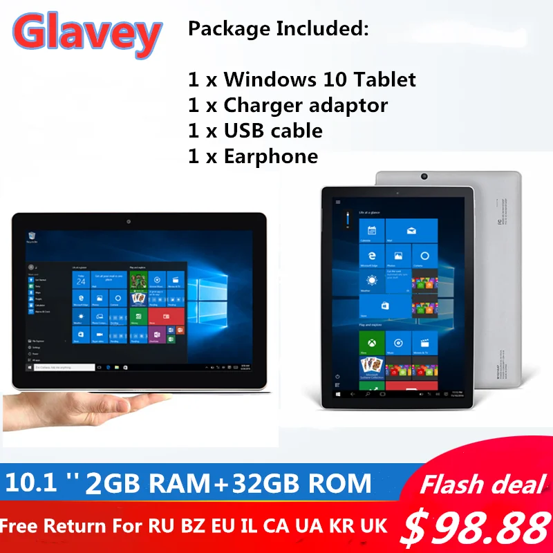 2 дюймовый экран 10 1 дюйма Windows NX16A ГБ/2 ГБ DDR3 + 32 процессор Z8350 двойная камера Wi Fi