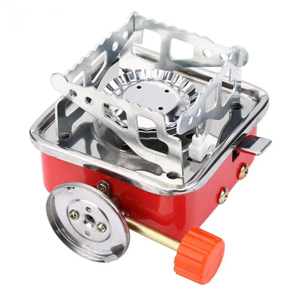 Портативный Кемпинг плита мини открытый складной Металл газовая печь для