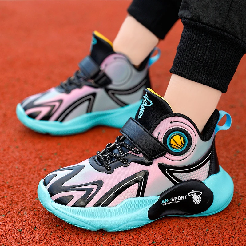 Brand Kids Sneakers Children Basketball Shoes Waterproof Running Shoes Casual Sports Shoes Boys Tennis Shoes Child Basket Shoe