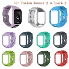 Высококачественный мягкий силиконовый сменный ремешок для наручных часов для TomTom Runner 2 3 Spark 3 GPS спортивные часы для серии Tom 2 3