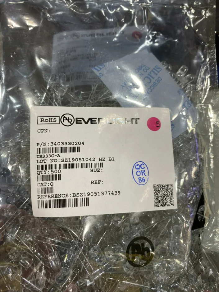IR333C A 3403330204 Everlight IrLED 2 контактный T 1 3/4 500 штук в пакете|Запчасти и аксессуары для