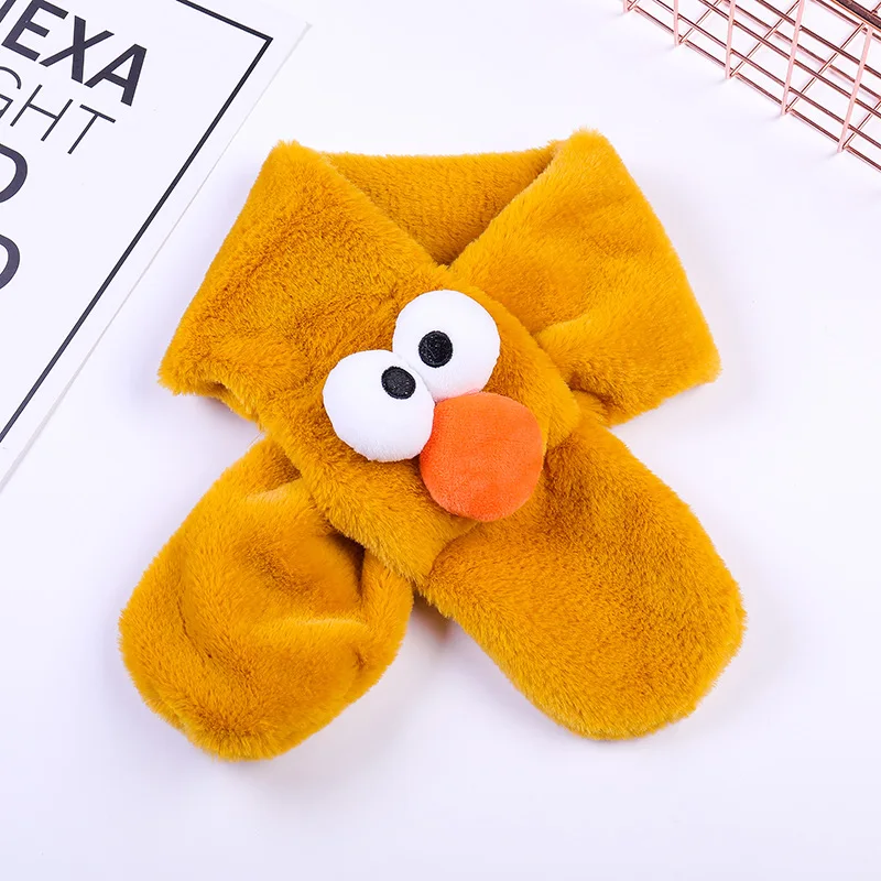 Детские шарфы Осень зима новый плюшевый шарф с рисунком Большого Носа для детей