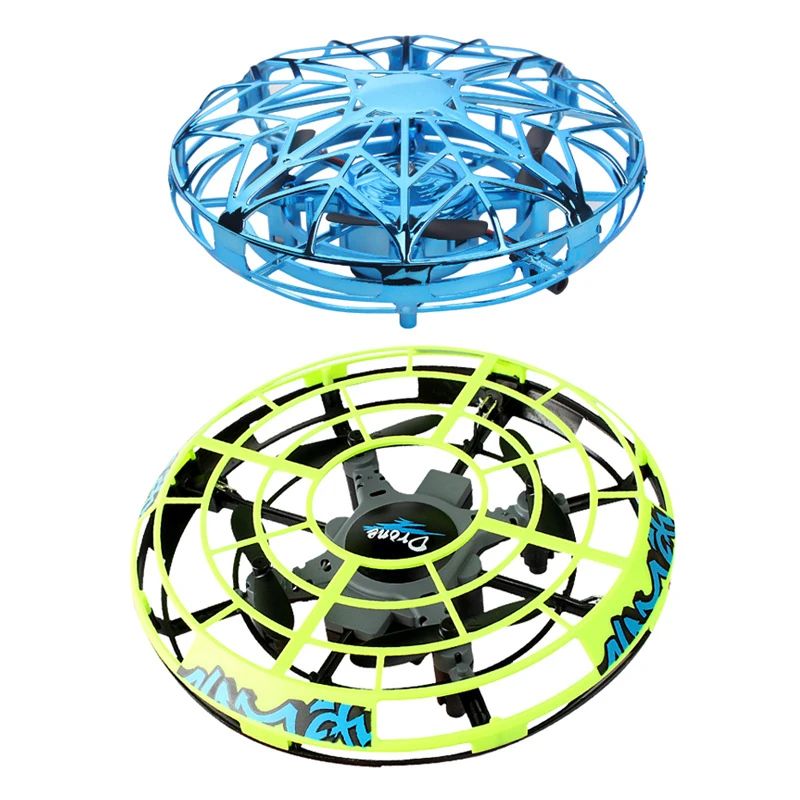 

AZMA Four axis UAV Induction control Flynova Mini Drone UFO Flying Helicopter spinner Fingertip Flight Gyro Drone Aircraft Toys