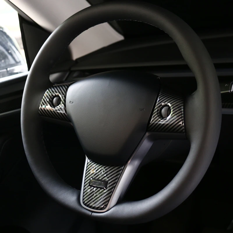

Автомобильные аксессуары, инкрустированный рулевым колесом, украшение интерьера автомобиля, наклейка для Tesla модели Y 2021 года