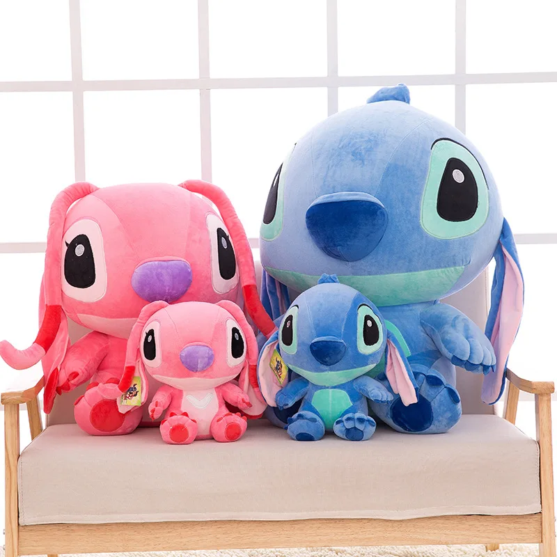 Disney 35-70cm Giant Cartoon Stitch Lilo & Stitch Plush Toy doll Stuffed Toy Children's birthday gifts