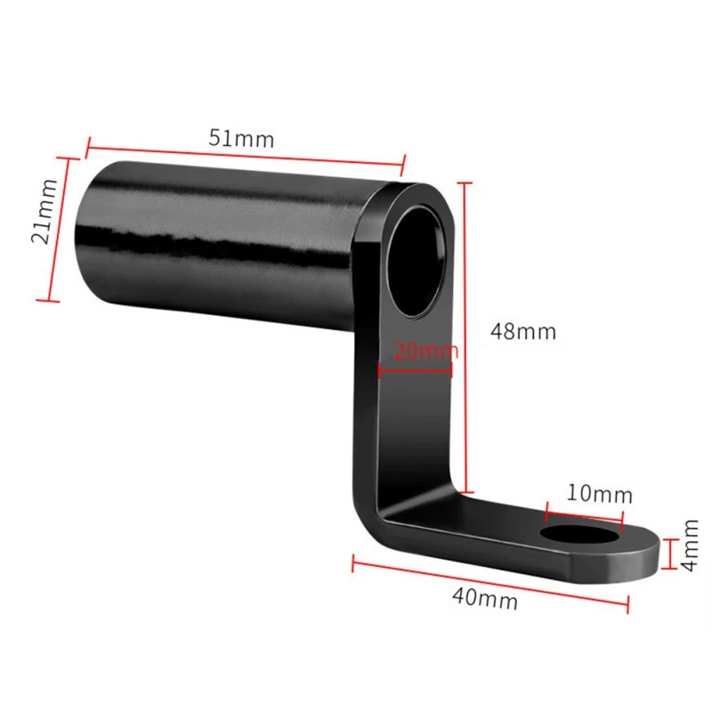 

Motorcycle Rearview Mirror Mount Extender Holder Multi-function Phone Levers Clamp Holder Bar For Moto Bicycle Electric Bike