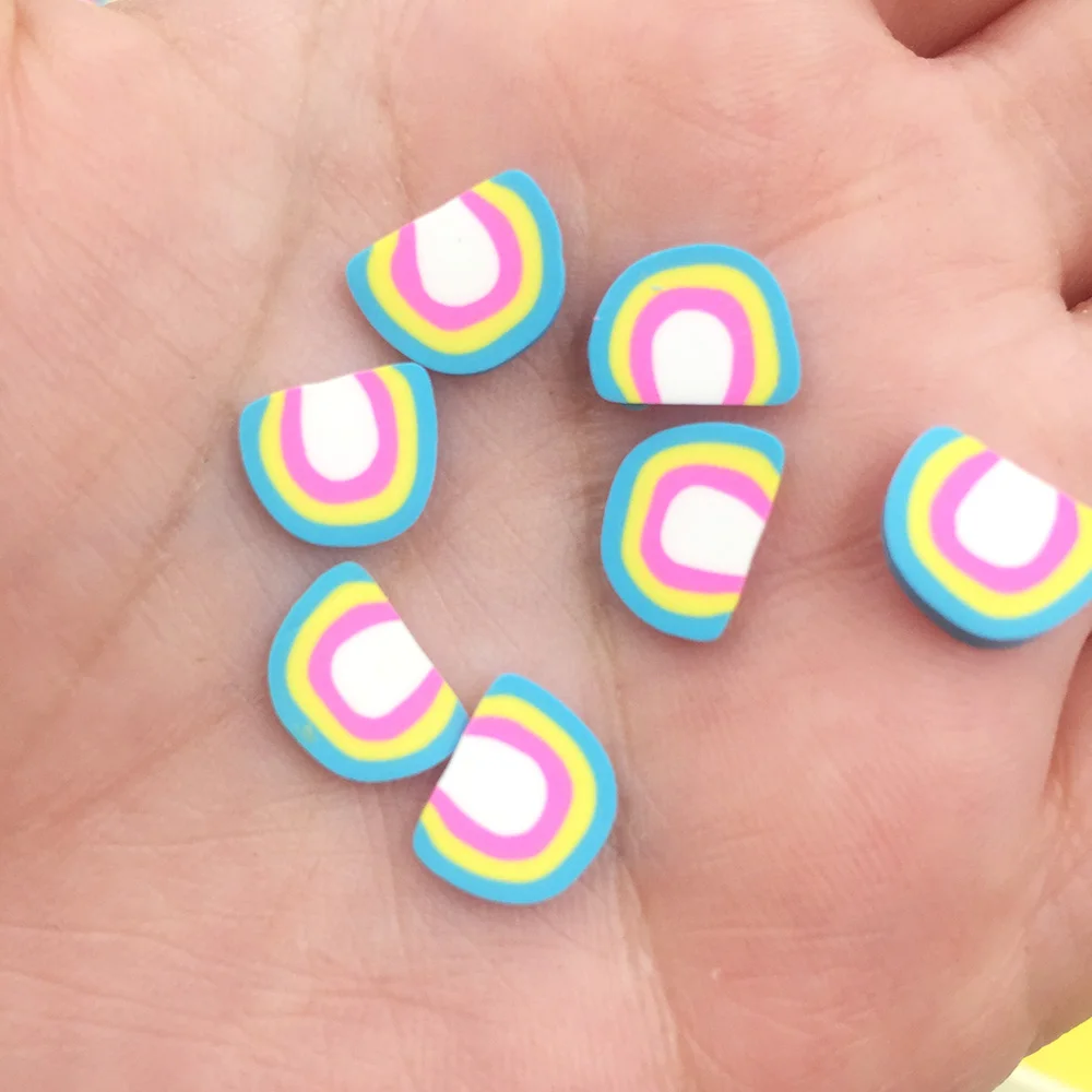 100 г 3D Мягкие радужные ломтики полимерная глина разбрызгиватель для рукоделия