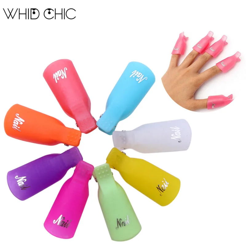 WHID шикарные обертки для снятия УФ геля пластиковые крышки замачивания
