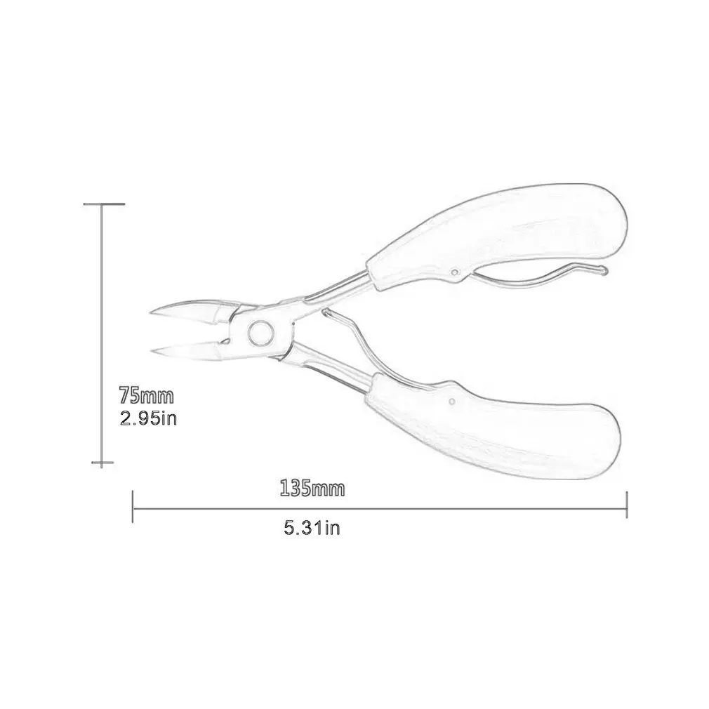 

Stainless Steel 3 Piece Olecranon Nail Clippersset Toenail Nail Scissors Manicure Dead Skin Clippers Corrector Nail Clipper