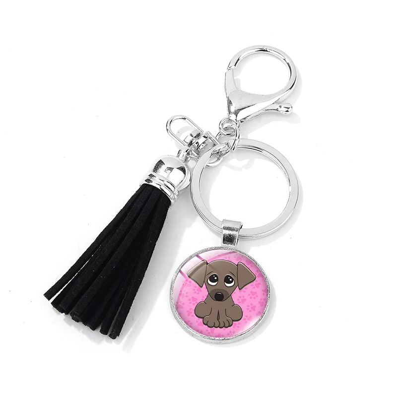 Азиатских Милая обувь в форме лап животных печати брелок-собачка кошка следы