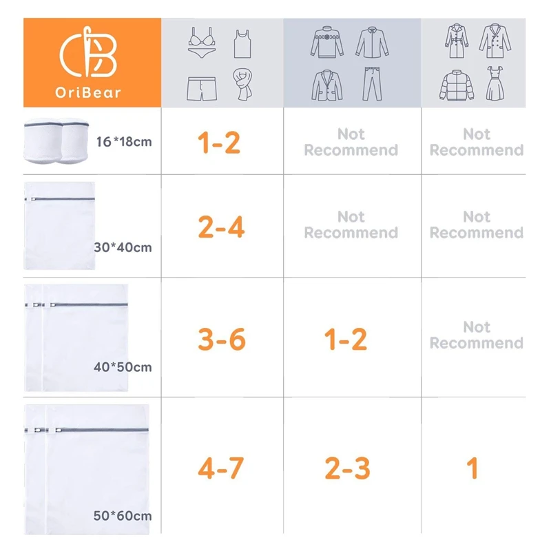 

New Laundry net, laundry bag, laundry bag, for washing machine, durable with zipper for delicate laundry Washer, dryer, bras (7