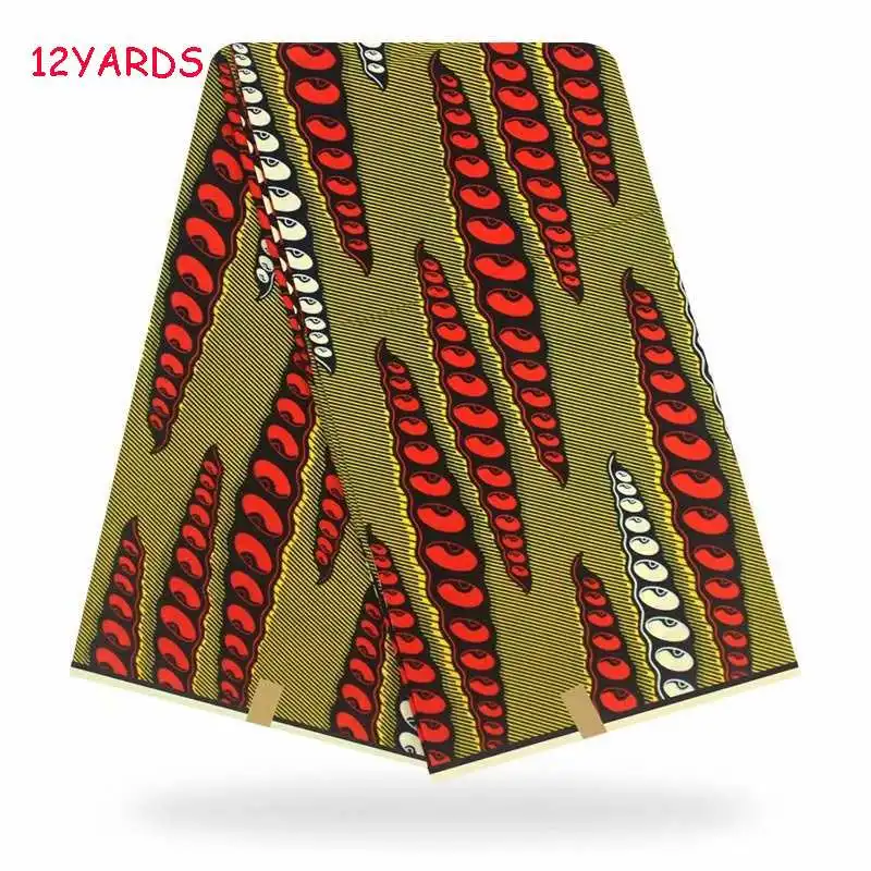 Горячая распродажа! Kente восковая ткань настоящий мягкий воск хлопок африканская восковая печать ткани 12 ярдов голландский воск стиль для шитья