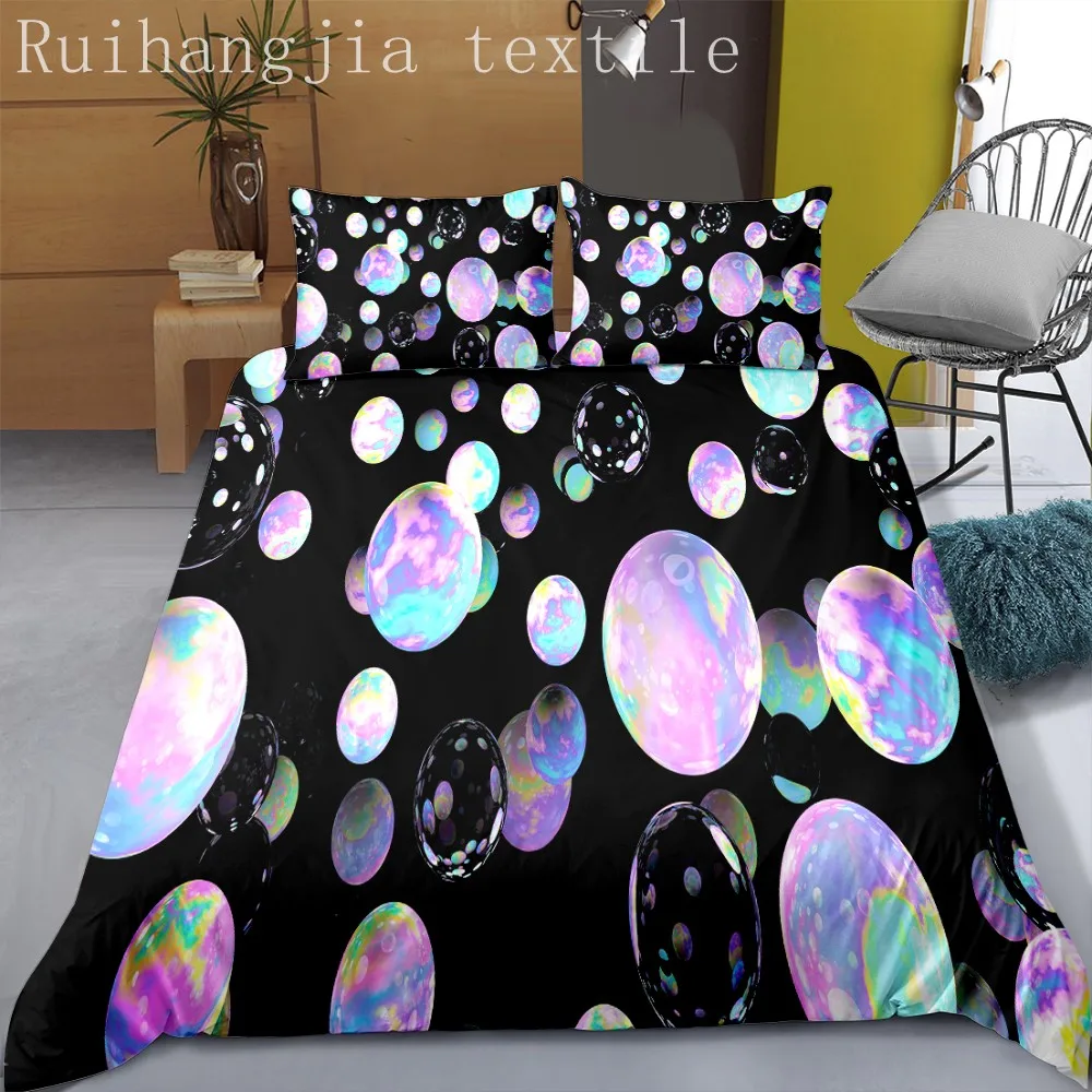 

3D Printing Bedding Set Luxury Duvet Cover With Pillowcase Quilt Cover Queen King Bed Set interstellar Pattern Comforter Covers