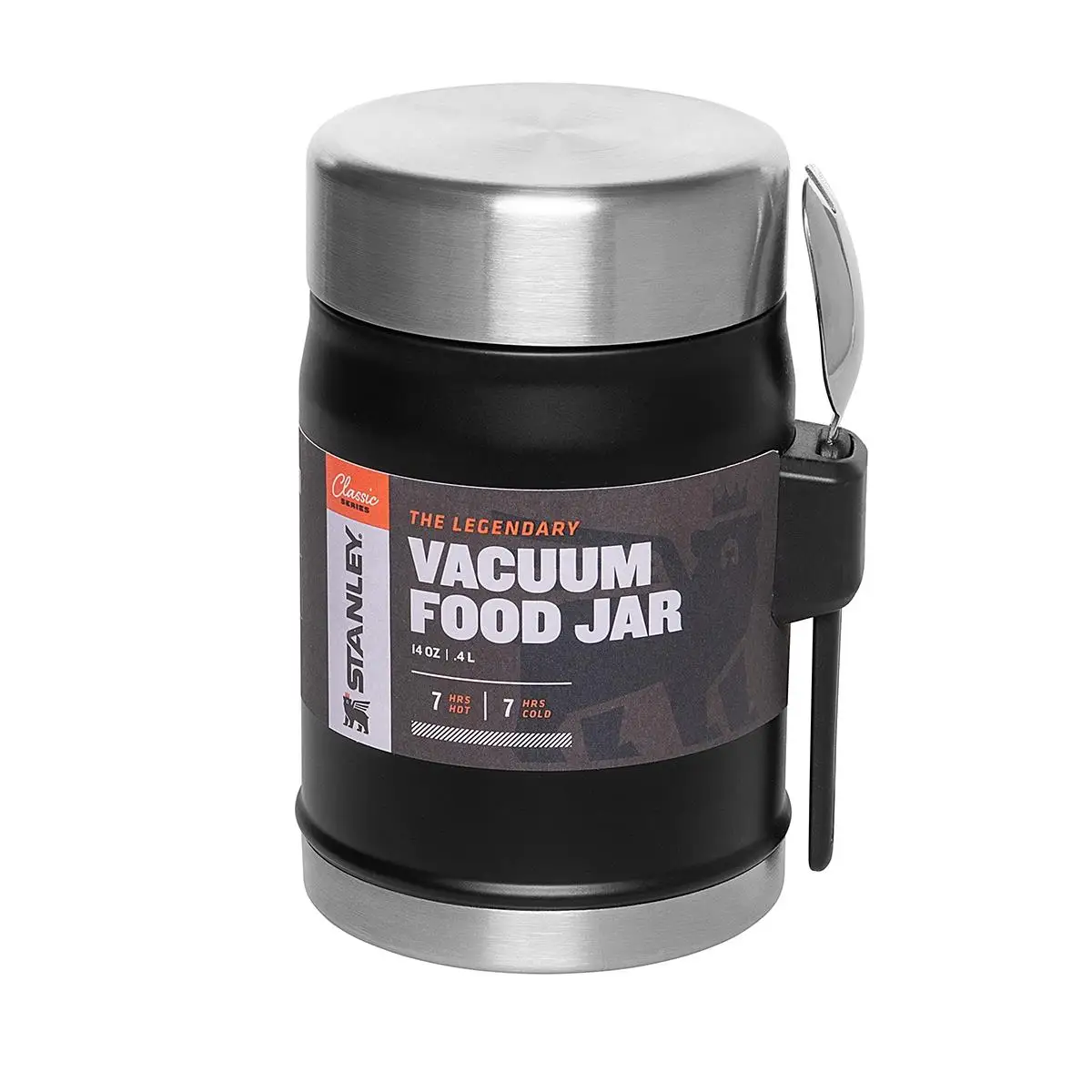 Термос для еды STANLEY Classic 0.4 L Черный (10 09382 005)|Вакуумные фляги и термосы| |
