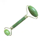 Натуральный массажер для лица, скребок для гуаша, Нефритовый ролик, массажер для лица, гуаша, скребок, Нефритовый ролик, микроидный ролик, массажер для лица