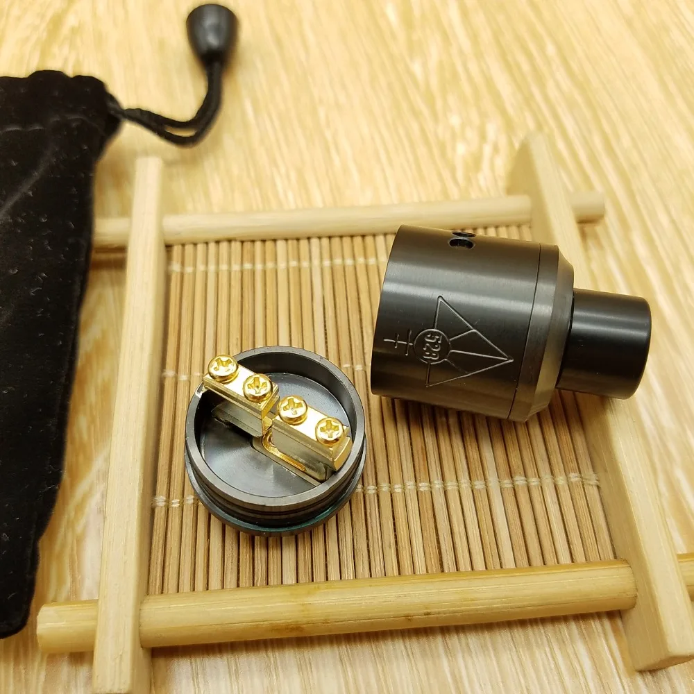 Оригинальный распылитель GOON 528 RDA 24 мм с одной/двойной катушкой золотым покрытием