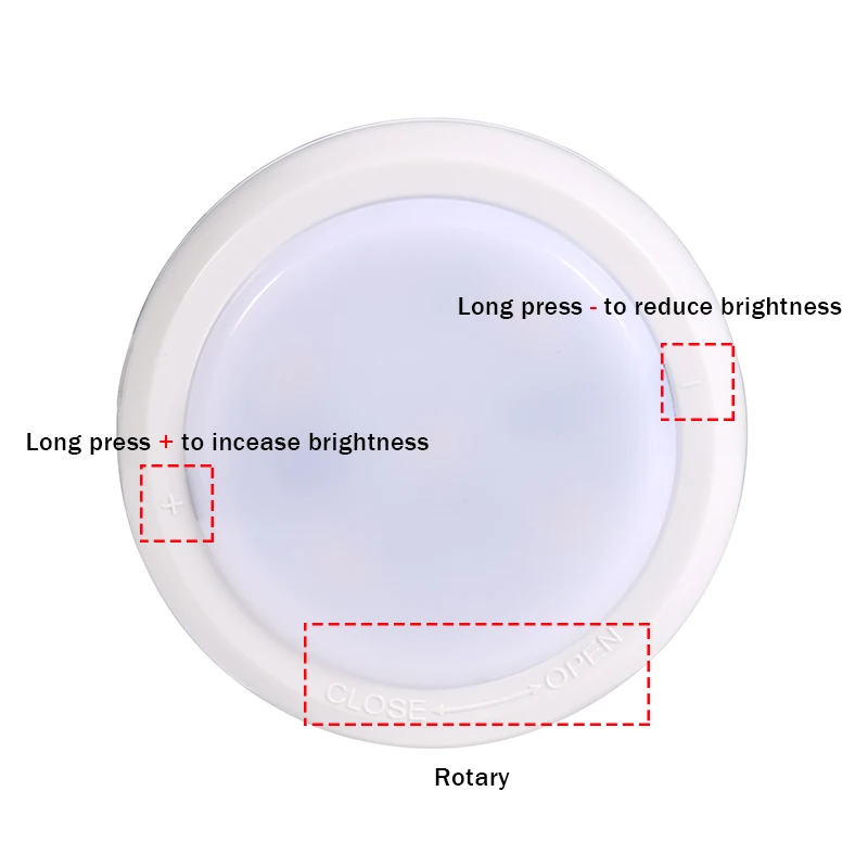 

6pcs LED Night Light RGBW / White Wiress Remote Control Under Cabinet Light for Bedroom Kitchen Closet