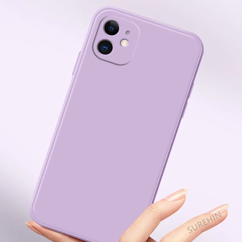 Мягкий чехол SUREHIN для Samsung Galaxy A02 из жидкого силикона Защита камеры черный синий