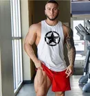 Новое поступление Стрингер Толстовка для бодибилдинга на бретелях Человек хлопковая спортивная рубашка без рукавов для мужчин Фитнес жилет Спортивная майка тренировки tanktop3