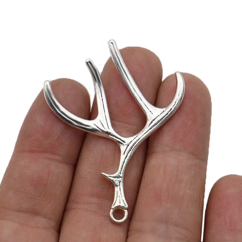 

Подвески в виде летучей мыши JAKONGO, Серебряные Подвески для изготовления ювелирных изделий, браслетов, 52x39 мм, 5 шт.