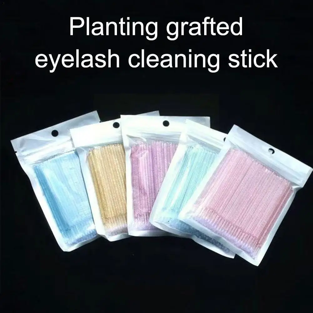 

New Disposable Eyelashes Extension Individual Lash Removing Swab For Eyelash Extension Mascara Wands Tools 100pcs V2g7