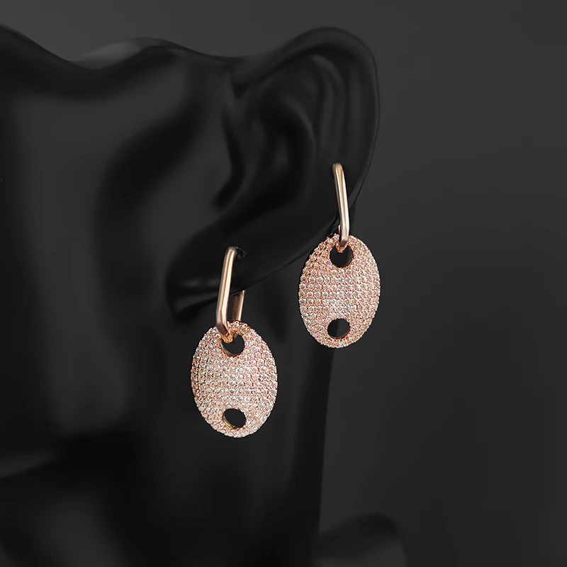 

S925 Sterling Silver Summer New Style Sailor Ring Piece Earrings Women's Luxury Fashion Jewelry Korean Fashion Jewelry Gifts