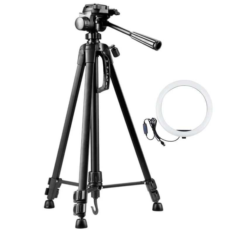 

12-Inch Fill Light Tripod Retractable Height Adjustment Portable Camera Mobile Phone Live Beauty Flash Bracket
