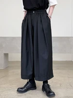 mens wide leg pants spring and autumn new fashion fan super loose and large fashion trend casual large size versatile pants