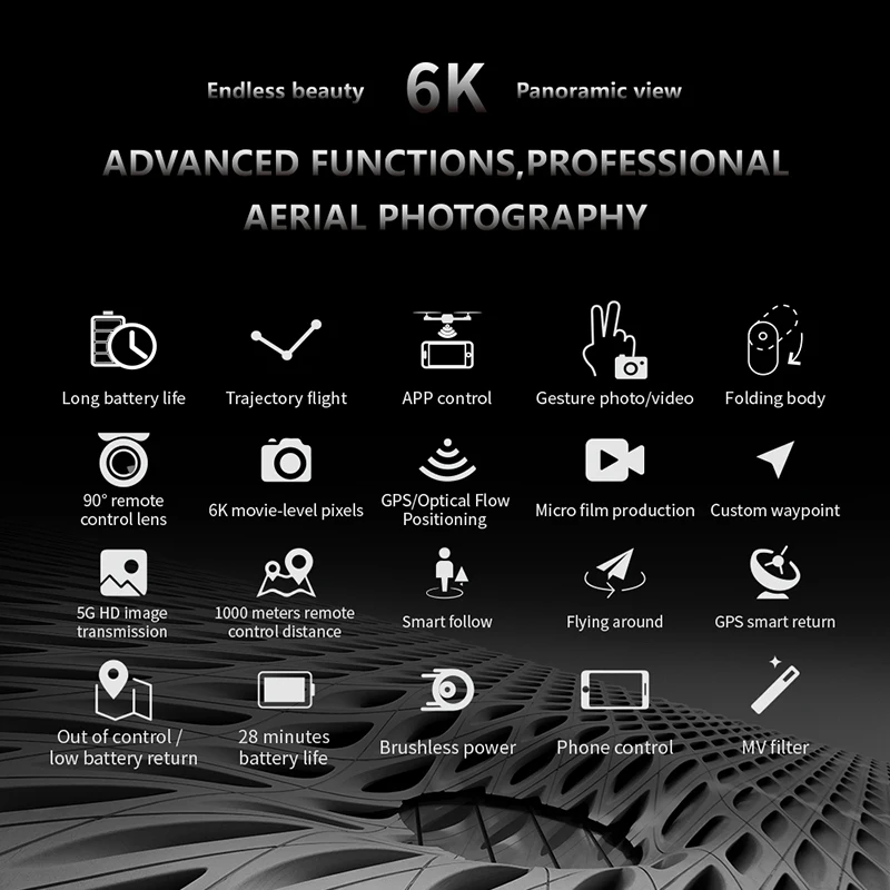 

FEMA F188 Drone with Camera 6K GPS 1KM Long Distance 5G WiFi FPV Brushless Professional Foldable Dron Quadcopter PK L900 SG108