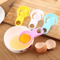 creative color short handle egg white separator egg processing egg separator kitchen baking tool white egg yolk sieving tools