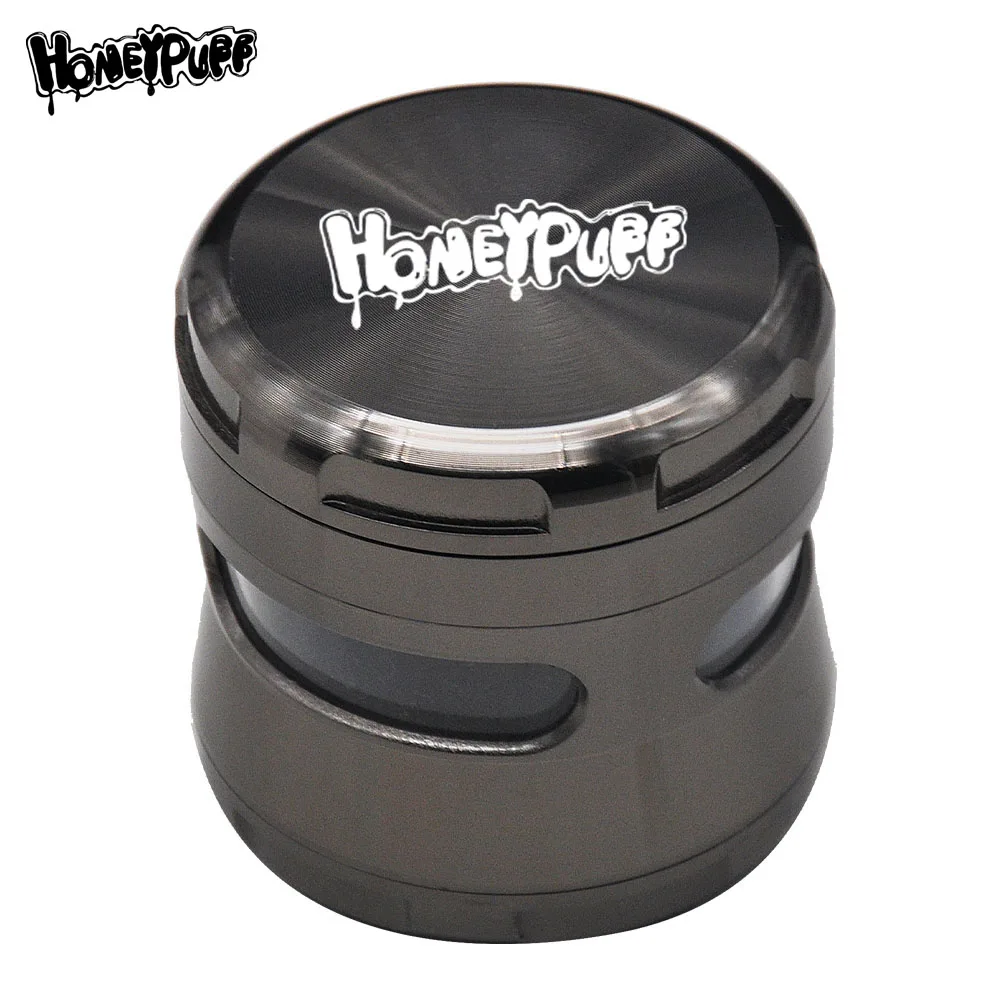 Алюминиевая измельчитель для трав HONEYPUFF чехол специй 63 мм 4 шт. с большим окошком