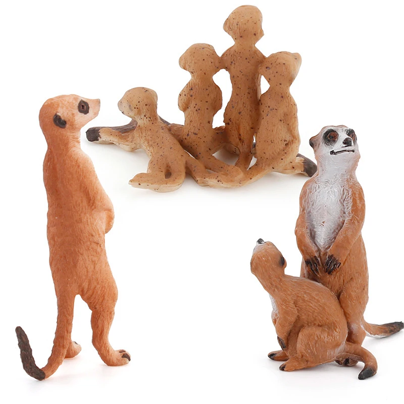 

Simulation Cute Small Meerkat Animal Model Figure Home Decor For Kids Toys New